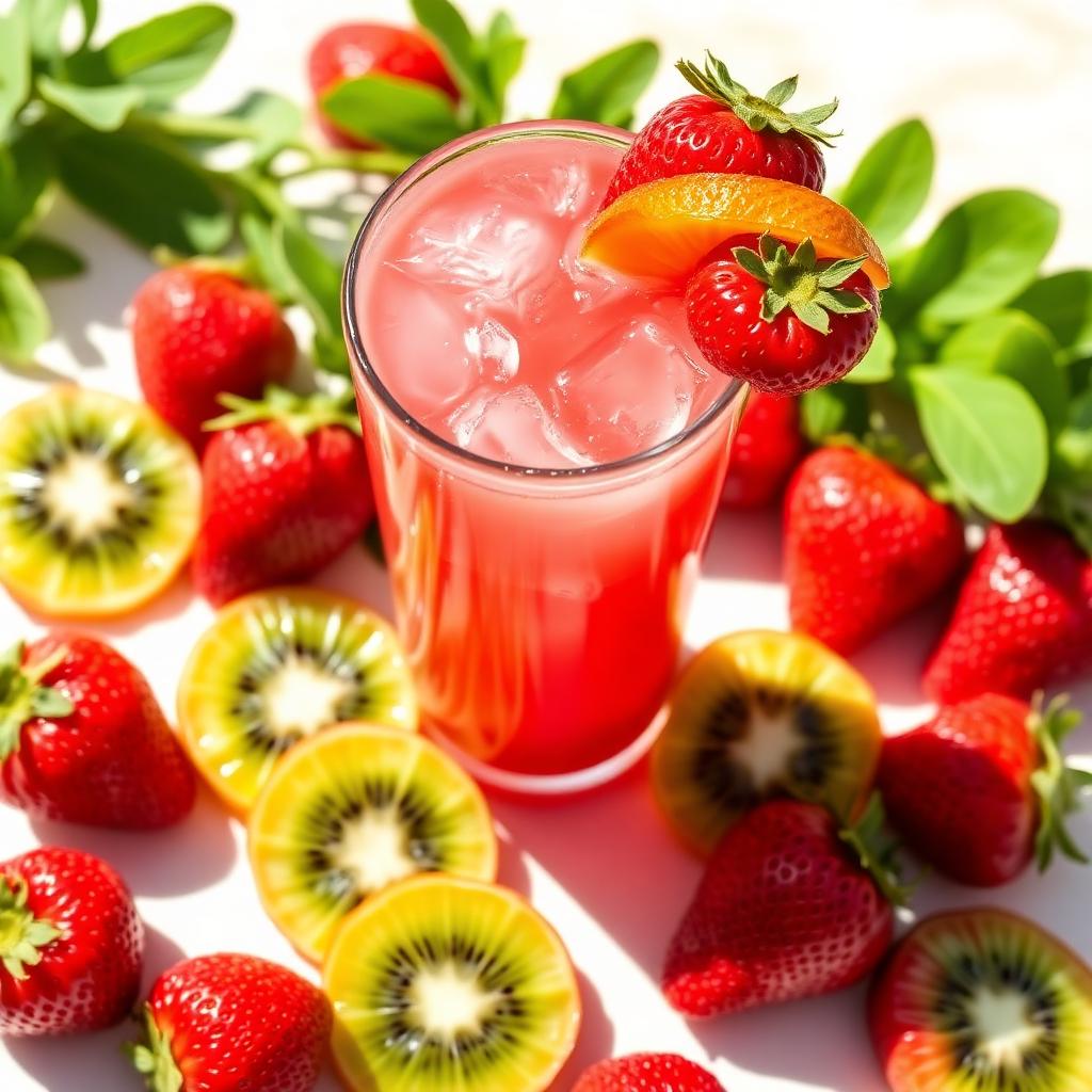 Strawberry Kiwi lemonade